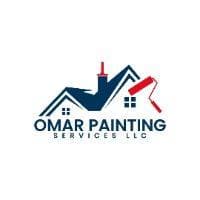 This is an image from Omar Painting Services LLC, located in Florida. The logo for Omar Painting Services LLC features a stylized roofline with blue and red accents above bold company text.