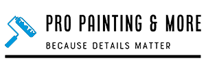 This is an image from Pro Painting & More, located in Missouri. The logo for Pro Painting & More features a minimalist paint roller icon, representing the painting company.
