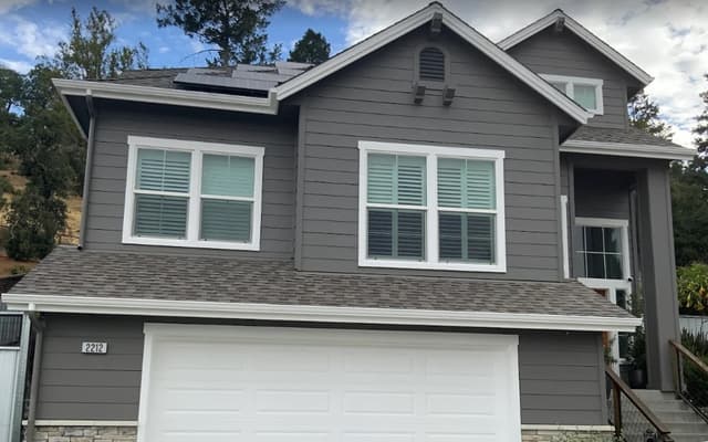 White Chooz Painters logo with blue background placeholder for paintig company logos