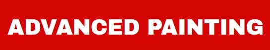 This is an image from Advanced Painting, located in Ohio. The image shows the company’s logo featuring bold red background styling with white “Advanced Painting” lettering in a clean, professional design.
