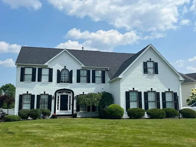 White Chooz Painters logo with blue background placeholder for paintig company logos