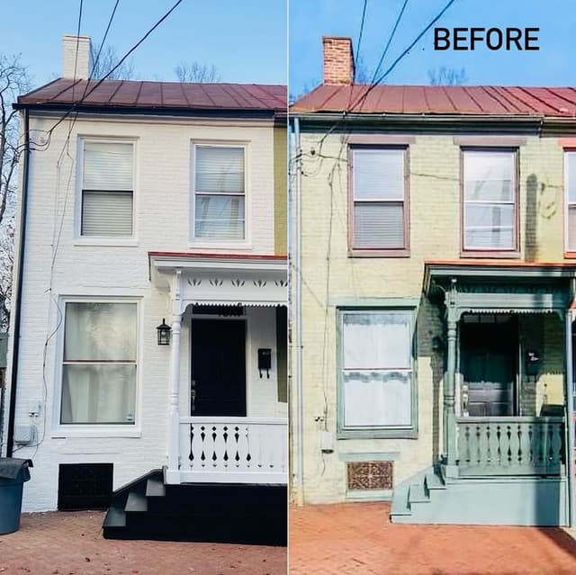 White Chooz Painters logo with blue background placeholder for paintig company logos