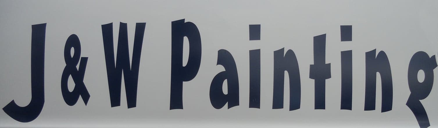 Logo for J & W Painting, a painting company in Morganton, NC.