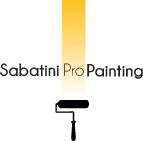 This is an image from Sabatini Pro Painting, located in Pennsylvania. The logo for Sabatini Pro Painting features clean black text with a vertical gold gradient bar creating a modern and professional design.