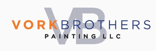 This is an image from Vork Brothers Painting LLC, located in Michigan. The logo for Vork Brothers Painting LLC features large gray VB lettering with blue and orange text spelling Vork Brothers Painting LLC.
