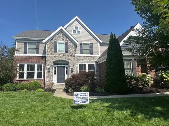 White Chooz Painters logo with blue background placeholder for paintig company logos