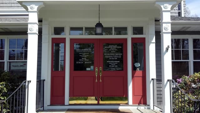 White Chooz Painters logo with blue background placeholder for paintig company logos