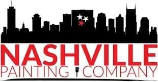 This is an image fromScottNashville Painting Company - Brentwood, located in Tennessee. The limage is a Nashville Painting Company logo featuring the Nashville skyline silhouette with bold red and black typography and a paintbrush icon.