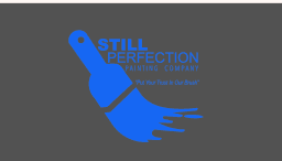 This is an image from Still Perfection Painting Company, located in North Carolina. The logo for Still Perfection Painting Company features a circular design with a paintbrush graphic and clean, modern text.