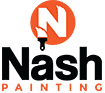 This is an image fromNash Painting Company, located in Tennessee. The image is a Nash Painting Company logo in orange and black with a bold letter N design, representing professional residential and commercial painting services.