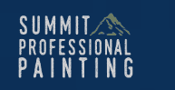 This is an image from Summit Professional Painting, located in Wisconsin. The logo for Summit Professional Painting features clean white lettering on a dark blue background with a mountain graphic, representing professional residential painting services.