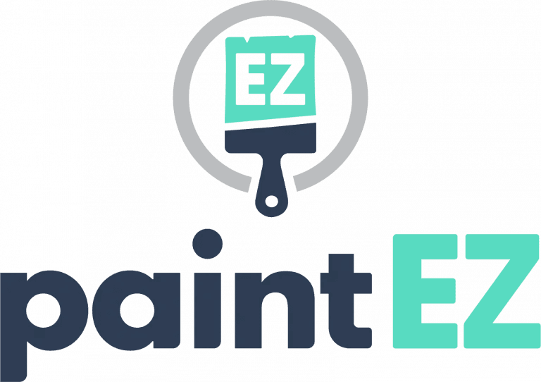 This is an image from Paint EZ of Iowa City, located in Iowa. The logo for Paint EZ of Iowa City features a modern paint roller icon with “EZ” lettering and bold typography, representing professional residential painting services.
