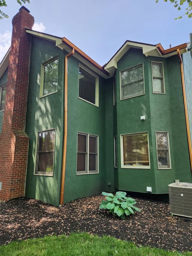 White Chooz Painters logo with blue background placeholder for paintig company logos