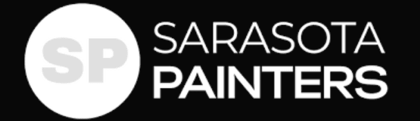 This is an image from Sarasota Painters, located in Florida. The logo for Sarasota Painters features the initials 'SP' in gray inside a white circle alongside bold white text on a black background.