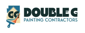 This is an image from Double G Painting Contractors, located in Arizona. The logo for Double G Painting Contractors features bold dark green lettering with a house, paint roller, and overlapping double G design.