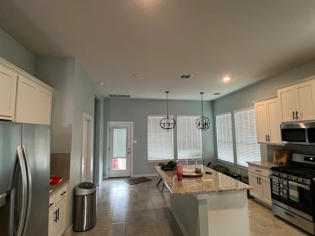 White Chooz Painters logo with blue background placeholder for paintig company logos