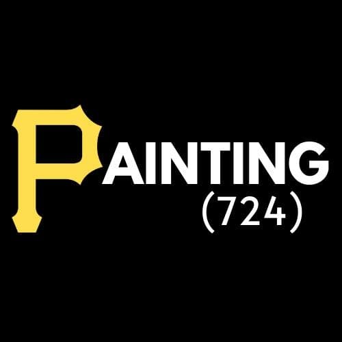 This is an image from Painting 724 company, located in Zelienople, PA. The image is a Painting 724 logo with a stylized yellow 'P' on a black background, resembling the Pittsburgh Pirates emblem, representing a professional painting company in the 724 area code.
