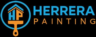 This is an image from Herrera Painting LLC, located in New York. The logo for Herrera Painting LLC features a stylized house icon in orange and blue with bold lettering representing a professional painting company.
