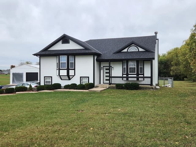 White Chooz Painters logo with blue background placeholder for paintig company logos