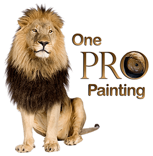 Logo for One Pro Painting, a painting company in Charlotte, NC.