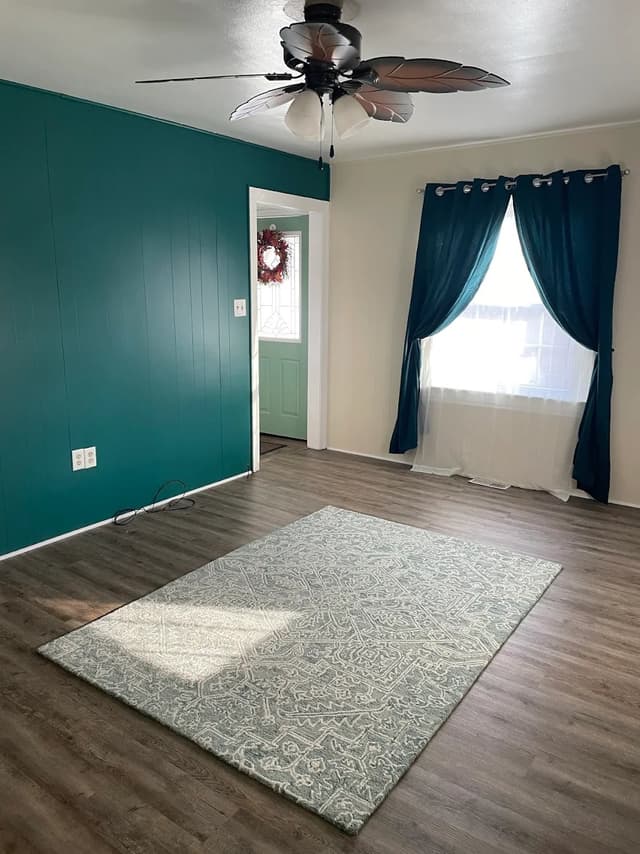 White Chooz Painters logo with blue background placeholder for paintig company logos