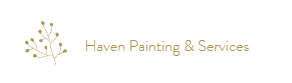 This is an image from Haven Painting & Services, located in Kentucky. The logo for Haven Painting & Services features a minimalist gold branch graphic paired with clean text representing residential painting services.