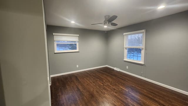 White Chooz Painters logo with blue background placeholder for paintig company logos