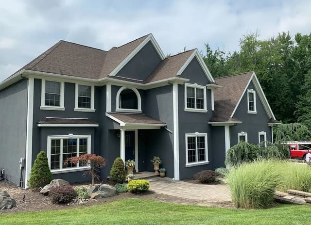 White Chooz Painters logo with blue background placeholder for paintig company logos