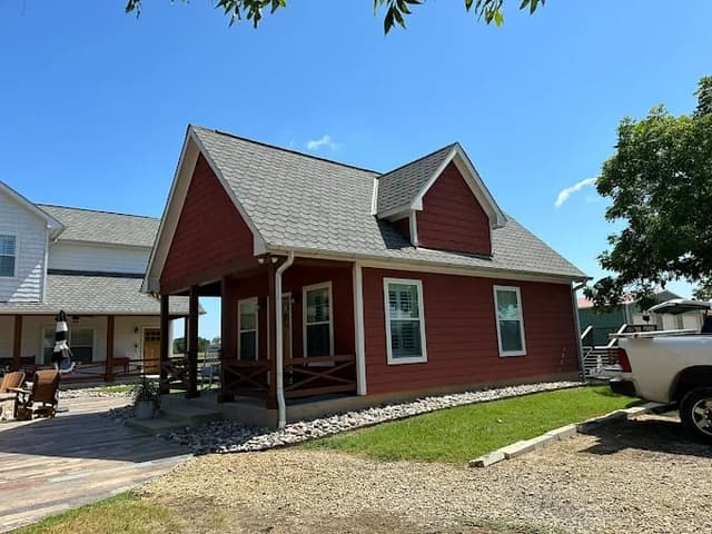 White Chooz Painters logo with blue background placeholder for paintig company logos