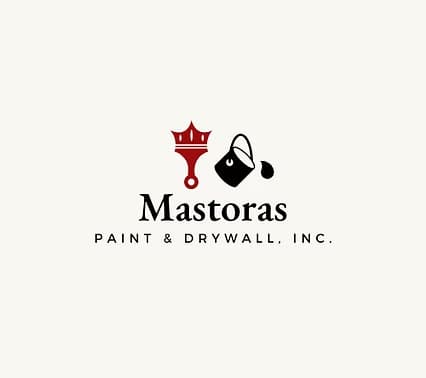 Logo for Mastoras Paint & Drywall, Inc., a painting company in Homer Glen, Illinois.