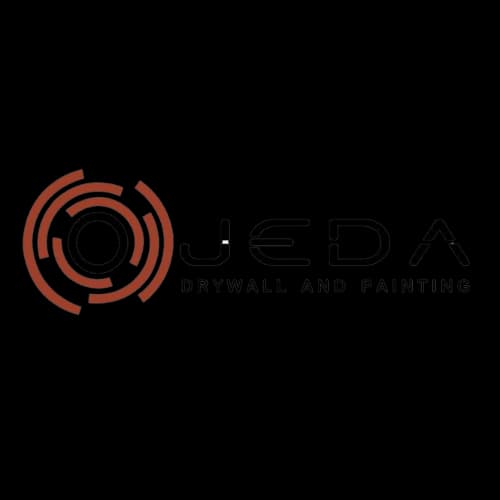 This is an image from Ojeda Drywall and Painting, located in Minnesota. The logo for Ojeda Drywall and Painting features a circular red graphic design with bold black lettering and the words drywall and painting beneath the company name.