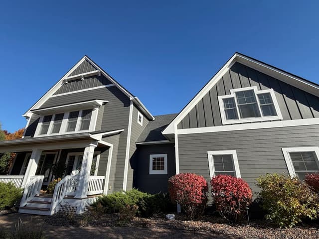 White Chooz Painters logo with blue background placeholder for paintig company logos