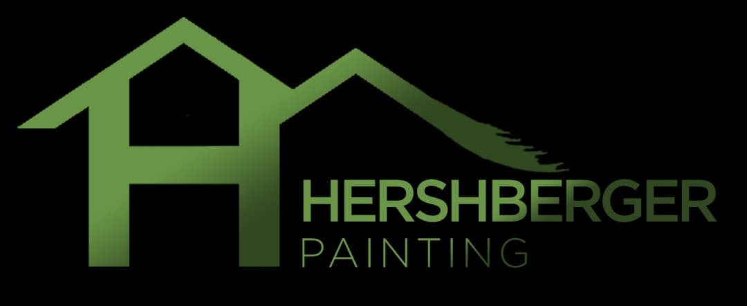 This is an image from Hershberger Painting, located in Florida. The logo for Hershberger Painting features a green house silhouette with clean, modern styling.