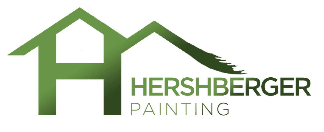 This is an image from Hershberger Painting, located in Florida. The logo for Hershberger Painting features a green house silhouette with clean, modern styling.
