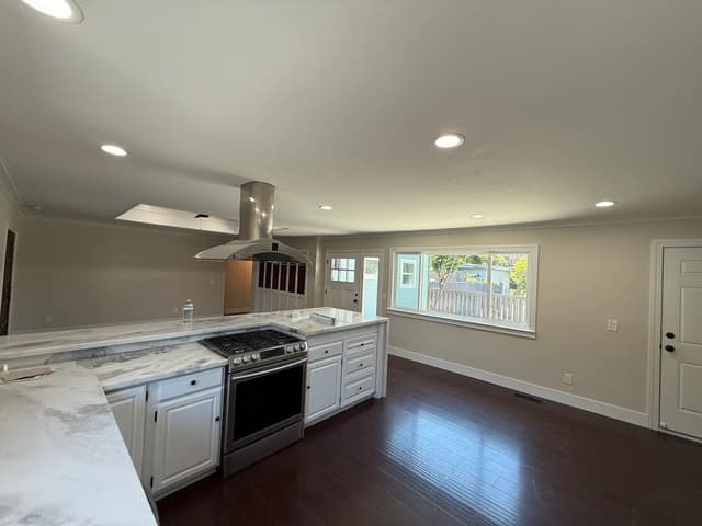 White Chooz Painters logo with blue background placeholder for paintig company logos