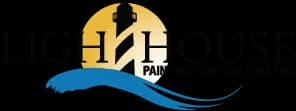 This is an image from Lighthouse Painting Contractors Inc, located in California. The logo for Lighthouse Painting Contractors Inc features a lighthouse graphic with stylized waves and bold lettering representing professional residential and commercial painting services.
