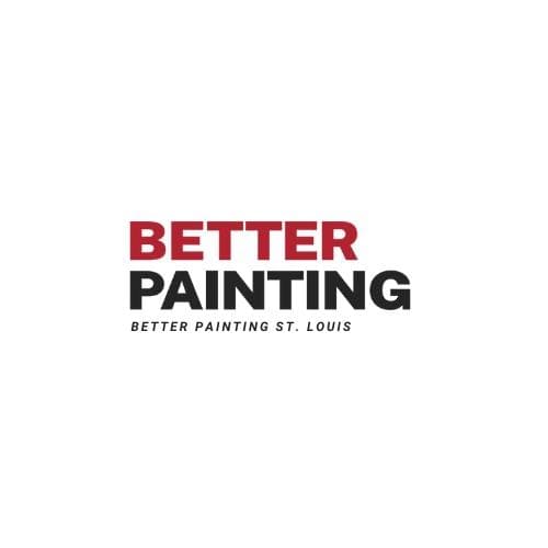 This is an image from Better Painting, located in Missouri. The logo for Better Painting features bold red and black text with 'Better Painting St. Louis' displayed in a clean, modern font on a white background.