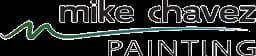 This is an image from Mike Chavez Painting, located in California. The logo for Mike Chavez Painting features clean, modern lettering with a simple graphic line element, presenting a professional and straightforward painting brand identity.