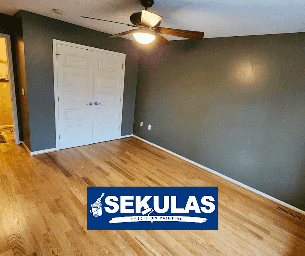 White Chooz Painters logo with blue background placeholder for paintig company logos