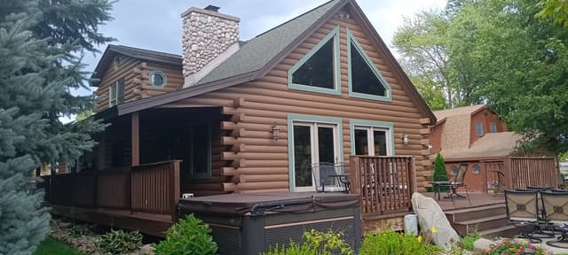 White Chooz Painters logo with blue background placeholder for paintig company logos