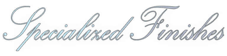This is an image from https://specializedfinishes.com/ company, located inGrand Junction, CO The image is a Specialized Finishes logo featuring a stylized design, representing a professional painting and finishing company