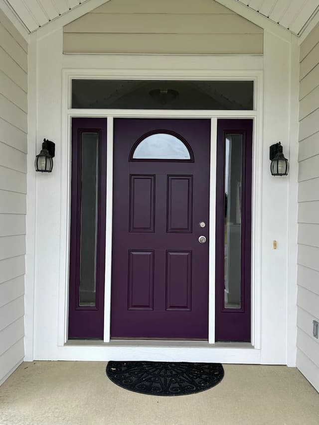 White Chooz Painters logo with blue background placeholder for paintig company logos