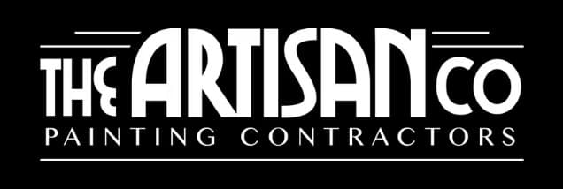 This is an image from The Artisan Company Painting Contractors, located in Michigan. The logo for The Artisan Company Painting Contractors features bold white lettering on a black background with a clean modern design.