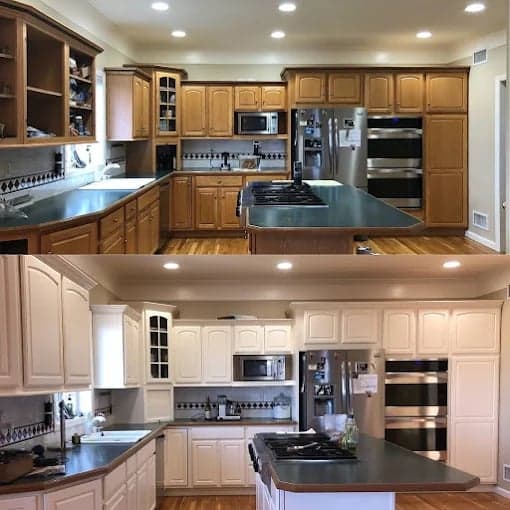 White Chooz Painters logo with blue background placeholder for paintig company logos