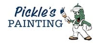 This is an image from Pickle's Painting, located in Alabama. The image shows the Pickle's Painting company logo featuring a cartoon painter mascot and the business name.