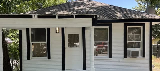 White Chooz Painters logo with blue background placeholder for paintig company logos