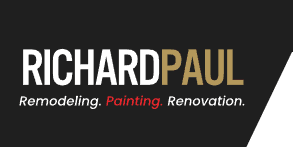 This is an image from Richard Paul Painting and Remodeling, located in Pennsylvania. The logo for Richard Paul Painting and Remodeling features bold white and gold text on a dark background with a clean, modern design.