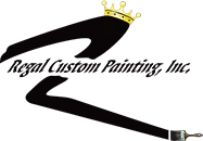 This is an image from Regal Custom Painting Inc, located in Florida. The logo for Regal Custom Painting Inc features a crown graphic above stylized company text representing a premium painting brand.