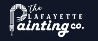 This is an image from The Lafayette Painting Co. LLC, located in Indiana. The logo for The Lafayette Painting Co. LLC features stylized white lettering on a dark background with a paintbrush graphic incorporated into the design, representing professional painting services.