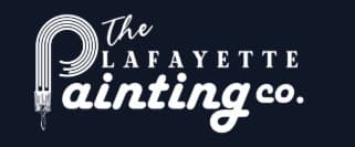 This is an image from The Lafayette Painting Co. LLC, located in Indiana. The logo for The Lafayette Painting Co. LLC features stylized white lettering on a dark background with a paintbrush graphic incorporated into the design, representing professional painting services.
